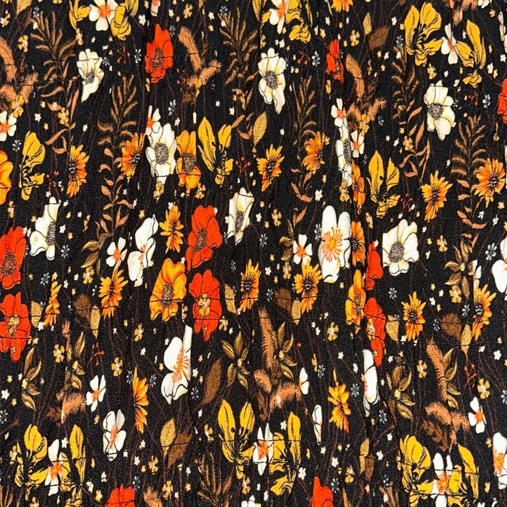 Simply Southern Floral Ruffle Dress Size L - Picture 3 of 5